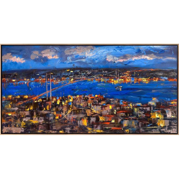 The Magical Harmony Of The Bosphorus Oil Painting Simurg Art Gallery