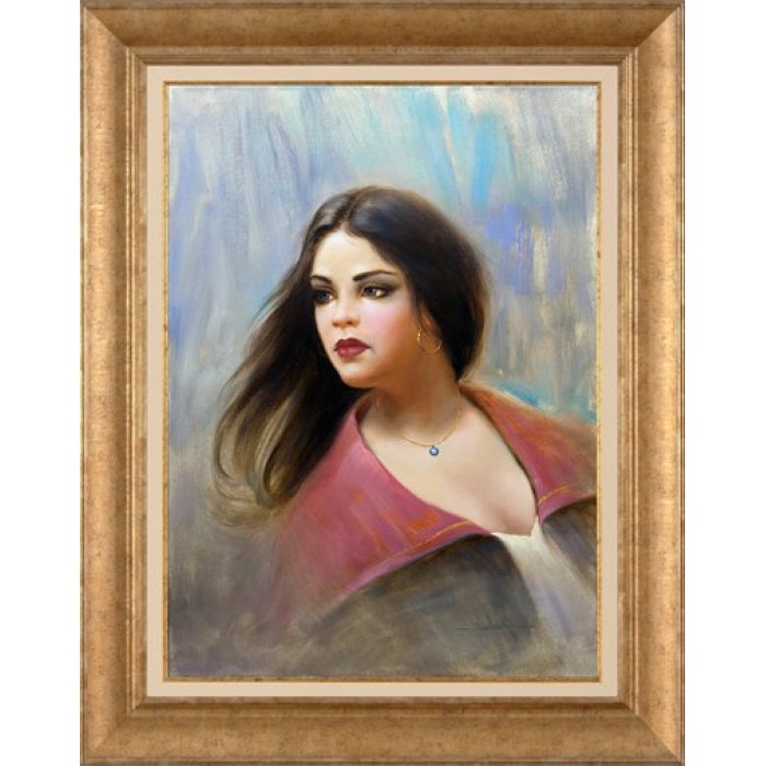 Brunette Oil Painting Simurg Art Gallery