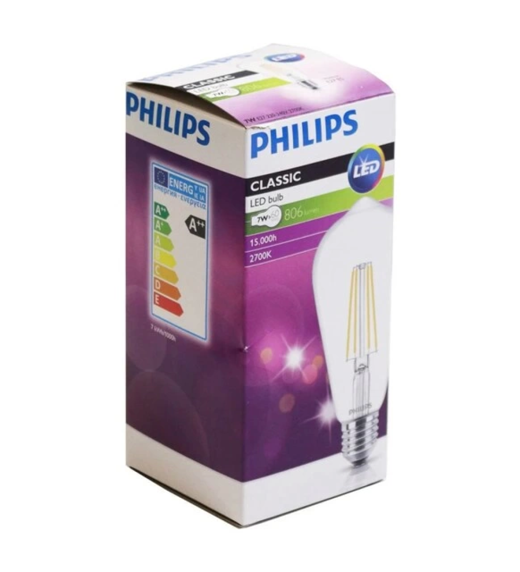 Philips Led Classic W W St E Dim Edilemez K Sar Led