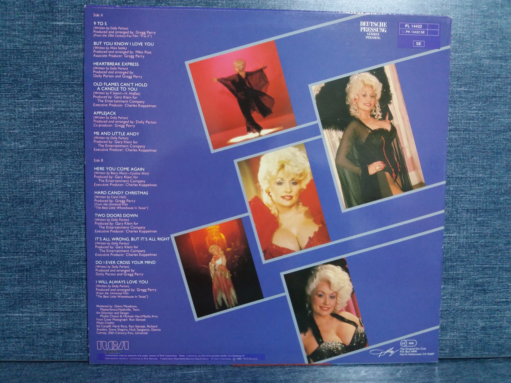 DOLLY PARTON GREATEST HITS LP