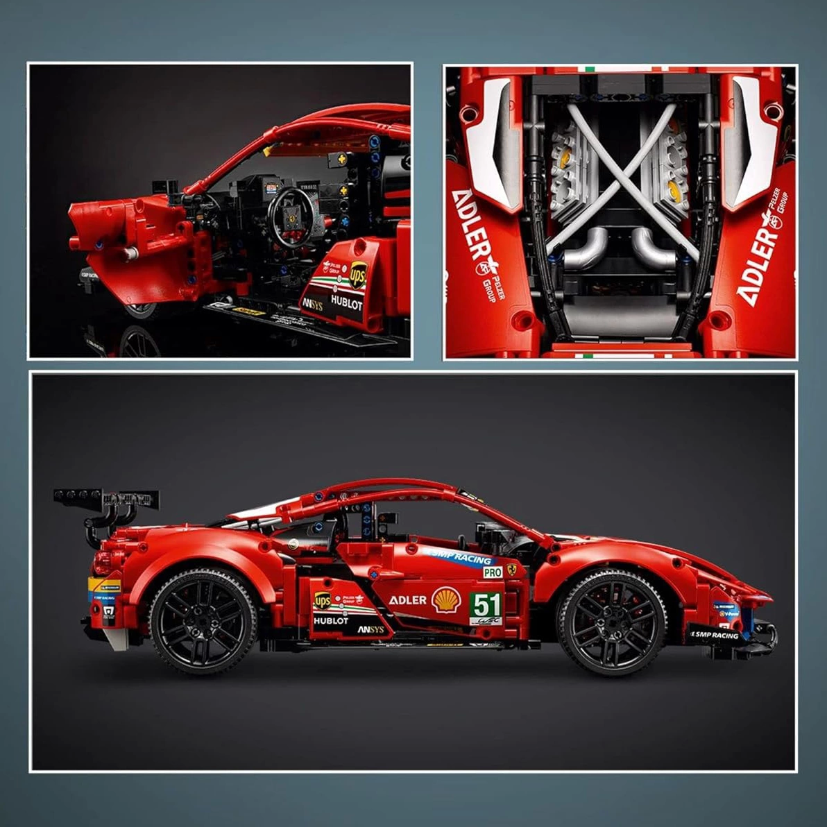 LEGO Technic Ferrari 488 GTE AF Corse 51 42125