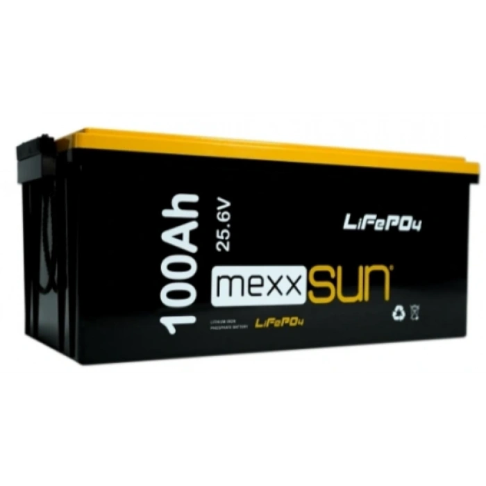 MEXXSUN Lityum Akü 25,6V 100Ah (LiFePo4) 2560Wh