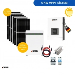 Tiny House ve Bağ evi Güneş Enerjisi Paketi - 6 KW MPPT LİTYUM AKÜLÜ
