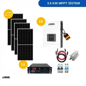 Tiny House ve Bağ evi Güneş Enerjisi Paketi - 3,5 KW MPPT LİTYUM AKÜLÜ