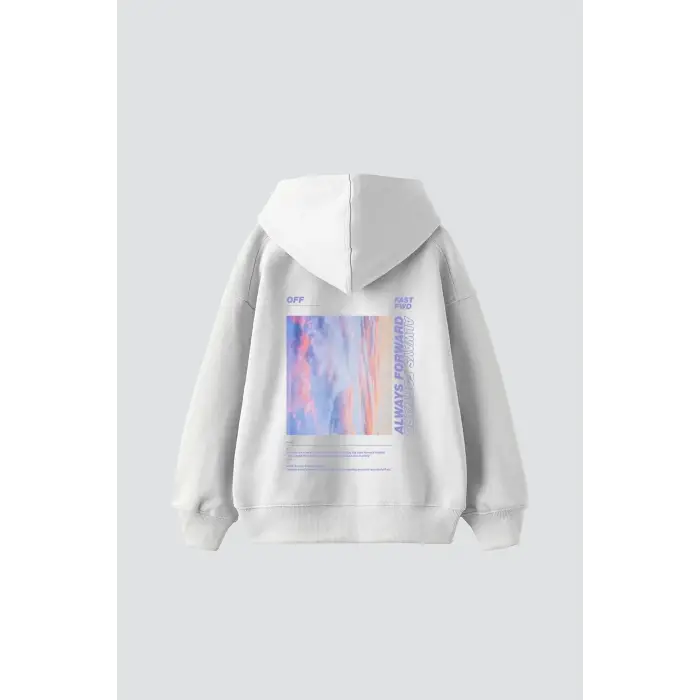 1989 Sırt Baskılı Oversize Unisex Premium Beyaz