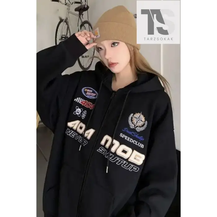 404 Never Shutup Sweatshirt Fermuarlı Hırka