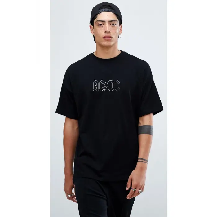 Acdc Back In Black Oversize Tişört