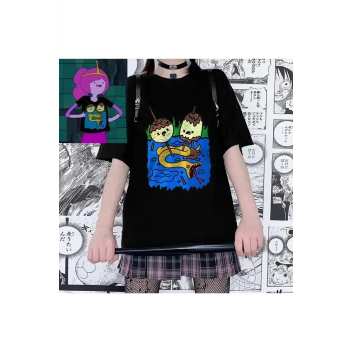 AHL Siyah Adventure Time Princess Bubble (Unisex)