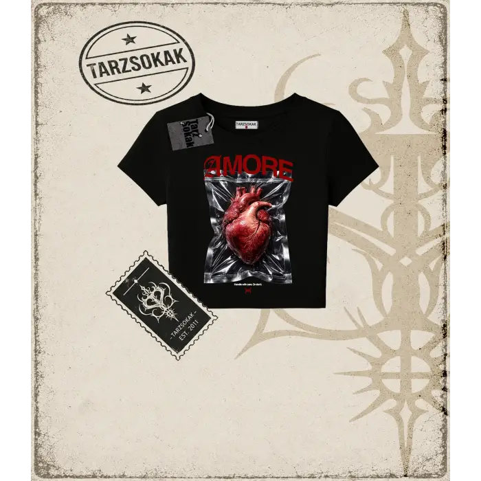AMORE SOLID Kadın Baby Tee