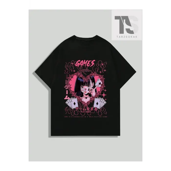 Anime Erkek Figürlü Grafik Tişört