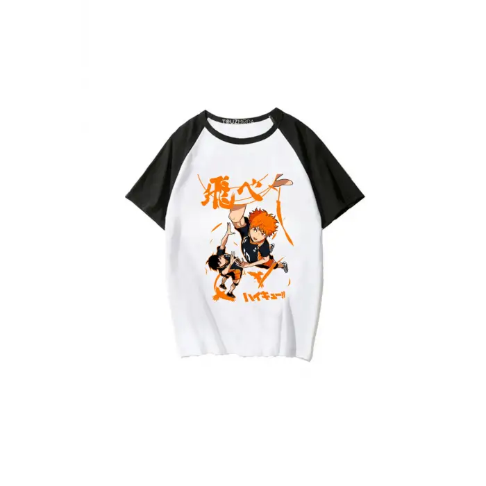 Anime Karasuno Haikyuu Baskılı Unisex Oversize