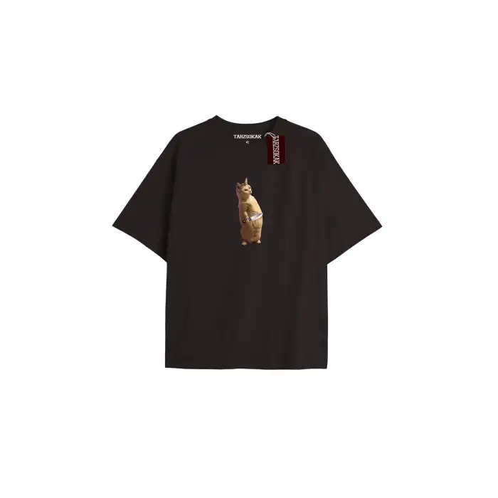 Another Baskılı Oversize Kalıp Unisex T-shirt