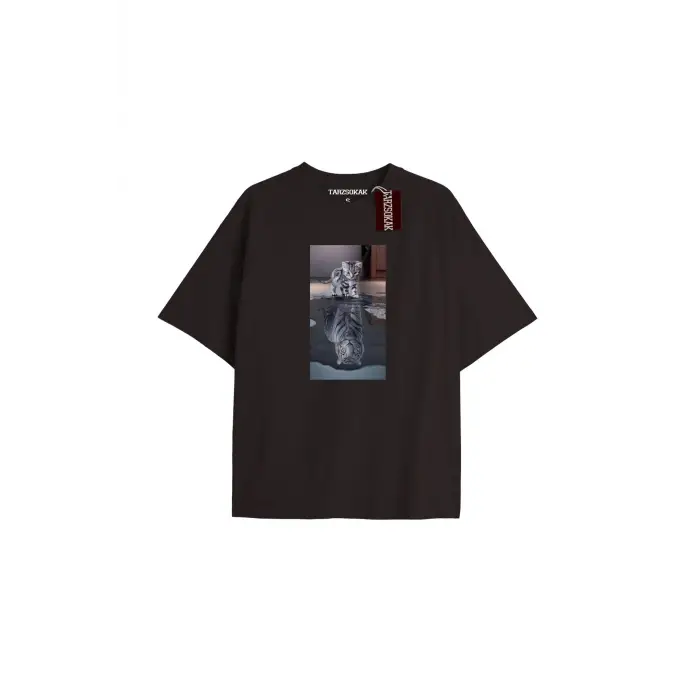 Another Baskılı Oversize Kalıp Unisex T-shirt