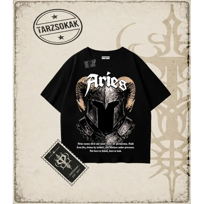 ARIES Oversize Unisex Tişört
