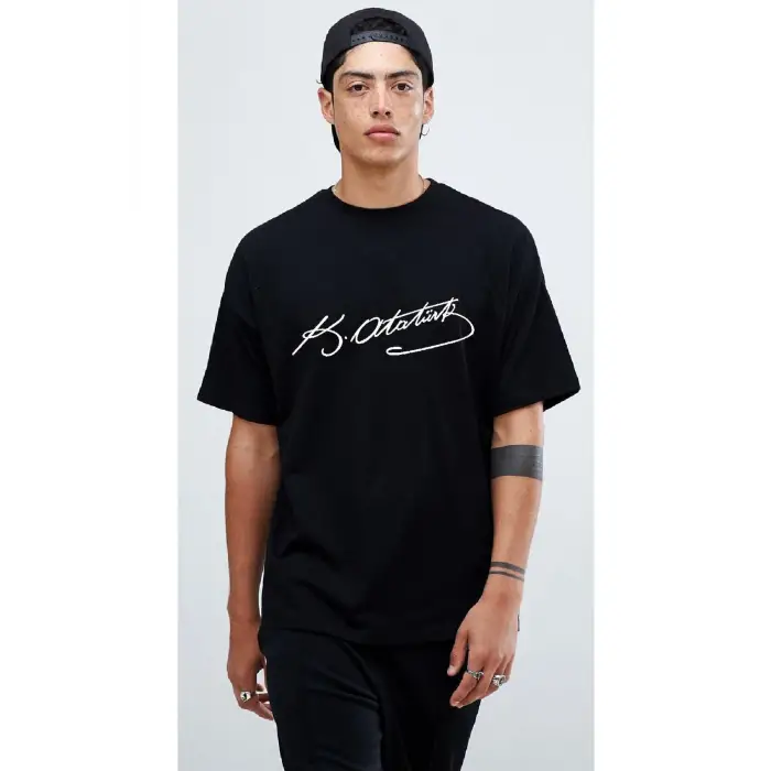 Atatürk İmza Oversize T-Shirt