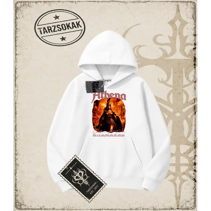 ATHENA Oversize Unisex Kapşonlu Sweatshirt