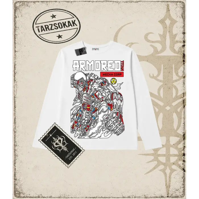 Attack On Titan Anime Baskılı Long Sleeve