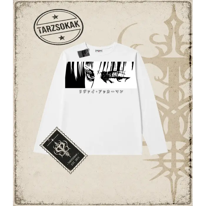 Attack On Titan Anime Baskılı Long Sleeve