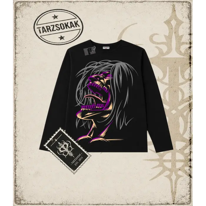 Attack On Titan Anime Baskılı Long Sleeve