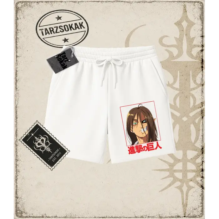Attack On Titan Anime Baskılı Unisex Şort