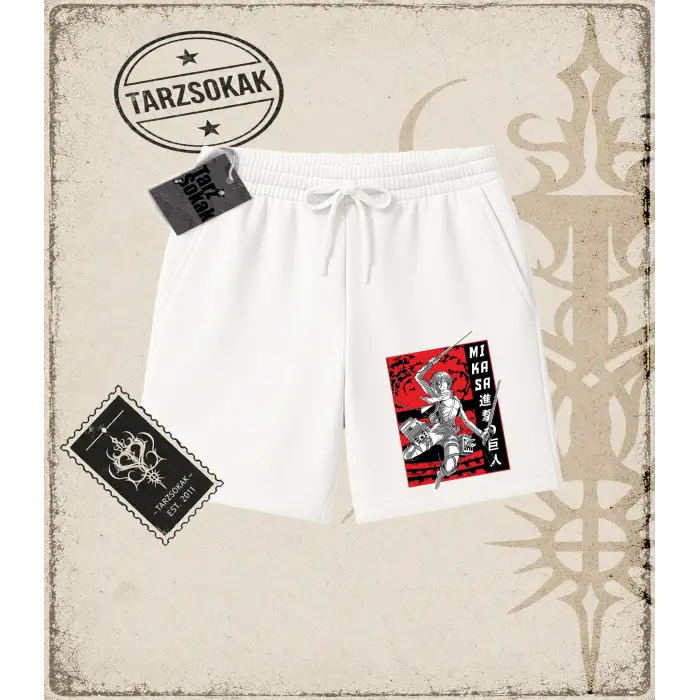 Attack On Titan Anime Baskılı Unisex Şort
