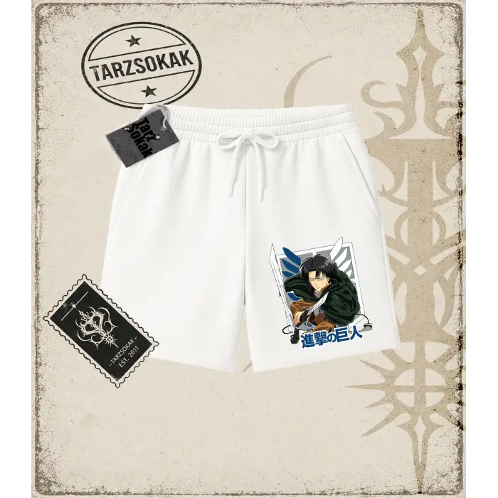 Attack On Titan Anime Baskılı Unisex Şort