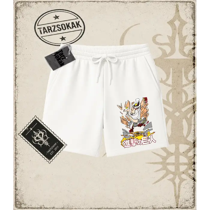 Attack On Titan Anime Baskılı Unisex Şort