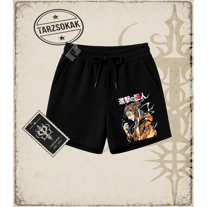 Attack On Titan Anime Baskılı Unisex Şort