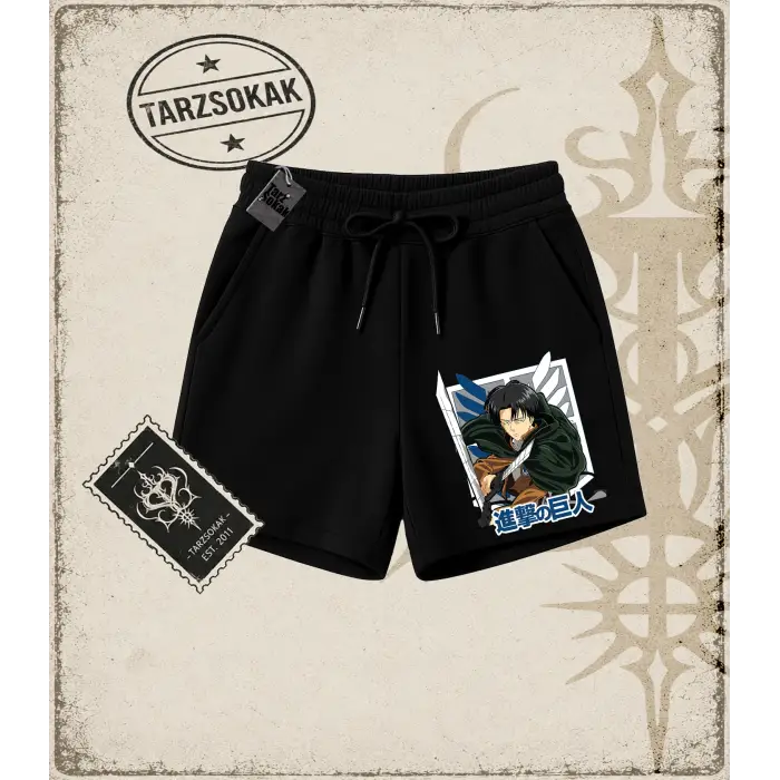 Attack On Titan Anime Baskılı Unisex Şort