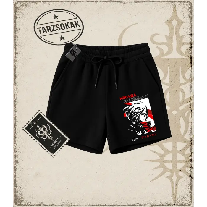 Attack On Titan Anime Baskılı Unisex Şort