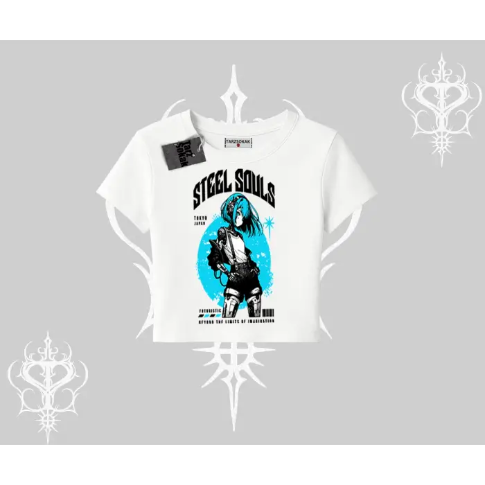 Babby Tee Tshirt Anime Cyberpunk Kız Baskılı