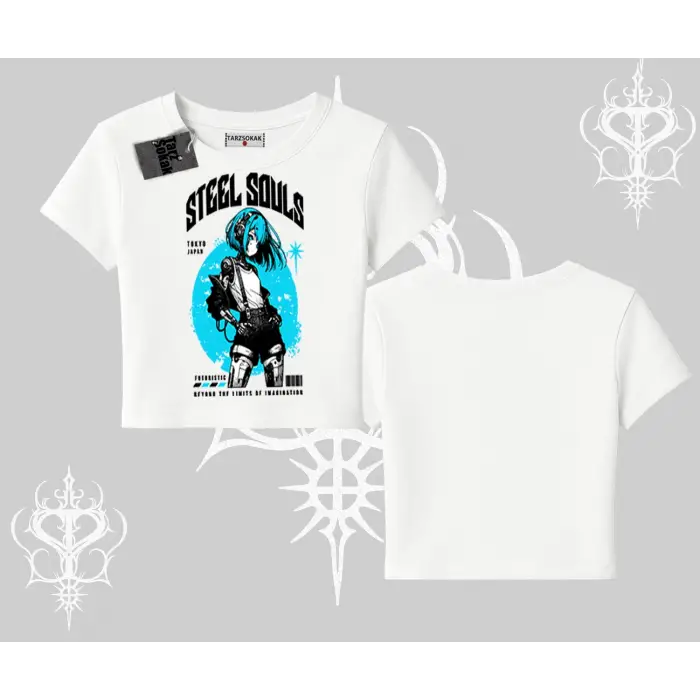 Babby Tee Tshirt Anime Cyberpunk Kız Baskılı