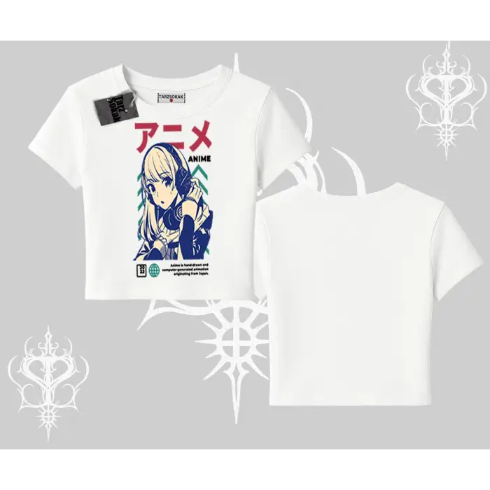 Babby Tee Tshirt Anime Kız Desenli Japon Tarzı