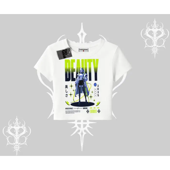 Babby Tee Tshirt Anime Unity Neon Detaylı Grafik Baskılı