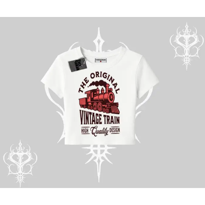 Babby Tee Tshirt Classic Railroad Vintage Train Street Aesthetic