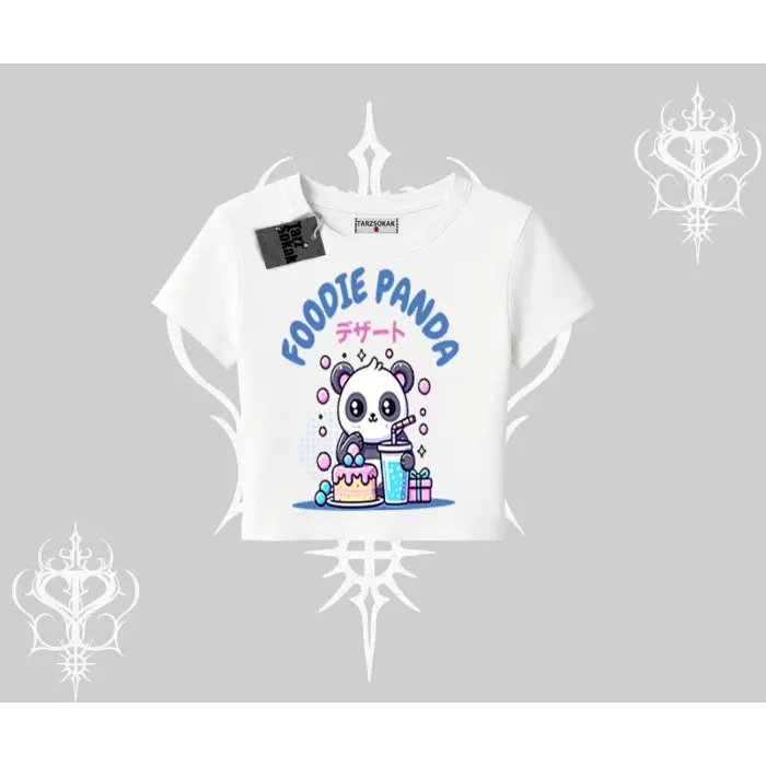 Babby Tee Tshirt Foodie Panda Tatlı ve Sevimli Panda Baskılı