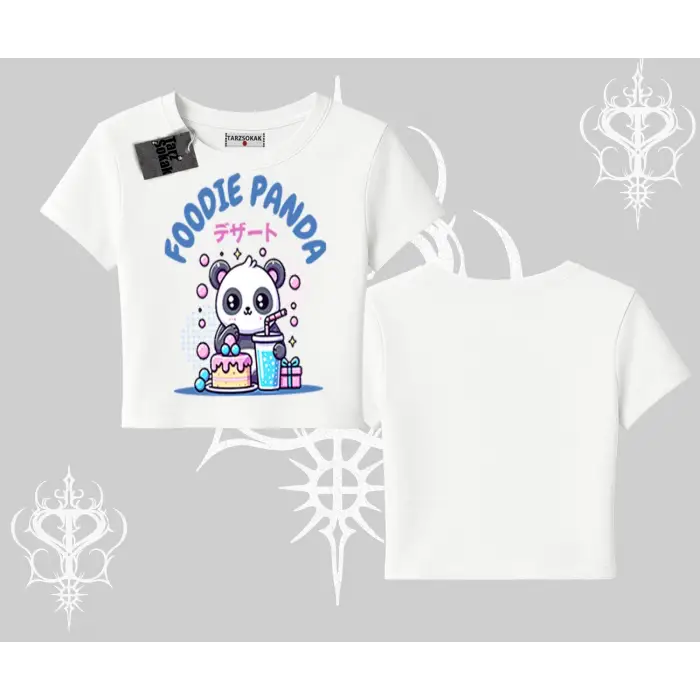 Babby Tee Tshirt Foodie Panda Tatlı ve Sevimli Panda Baskılı