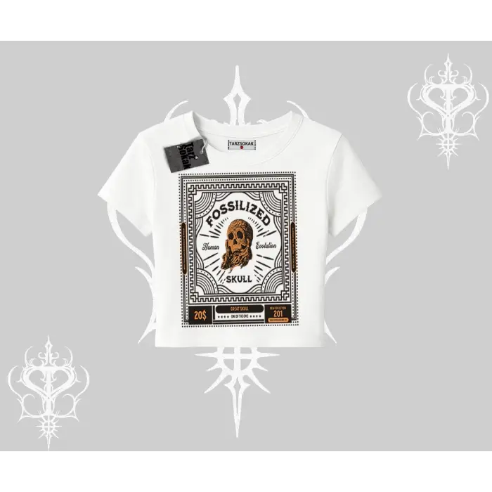 Babby Tee Tshirt Fossilized Skull Underground Archive