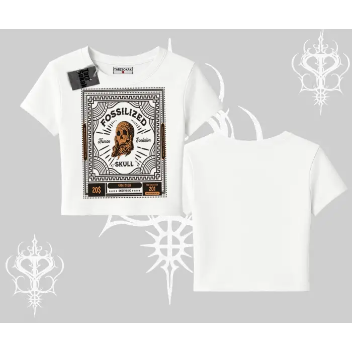 Babby Tee Tshirt Fossilized Skull Underground Archive