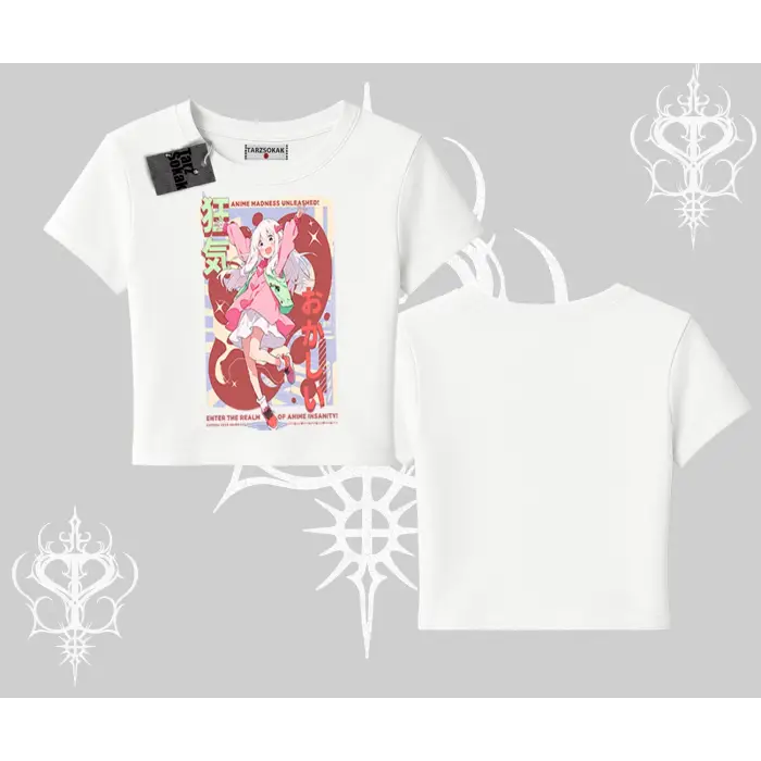 Babby Tee Tshirt Madness Unleashed Anime Girl Baskılı