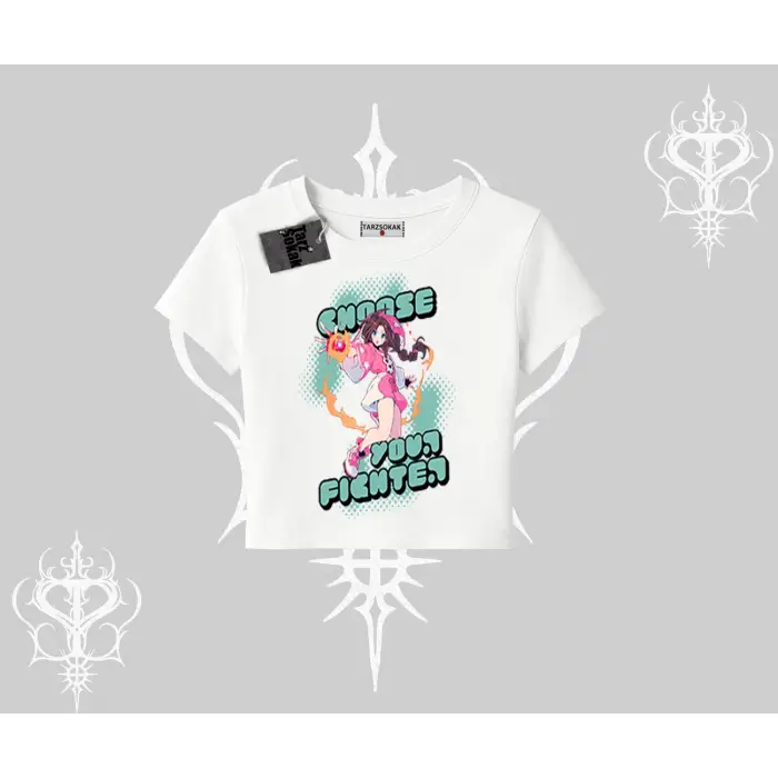 Babby Tee Tshirt Oversize  Anime Kız Desenli Japon Stil