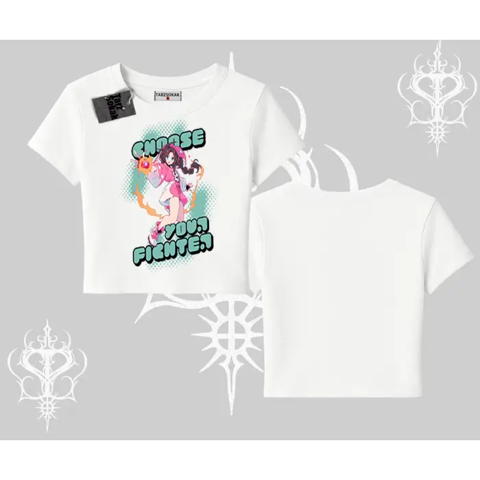 Babby Tee Tshirt Oversize  Anime Kız Desenli Japon Stil