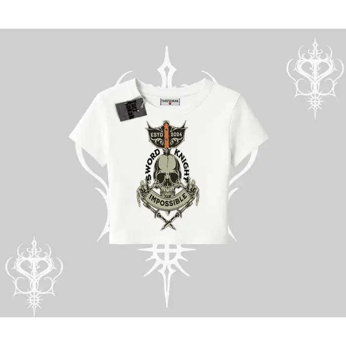 Babby Tee Tshirt Sword Knight Skull Impossible Street Creed