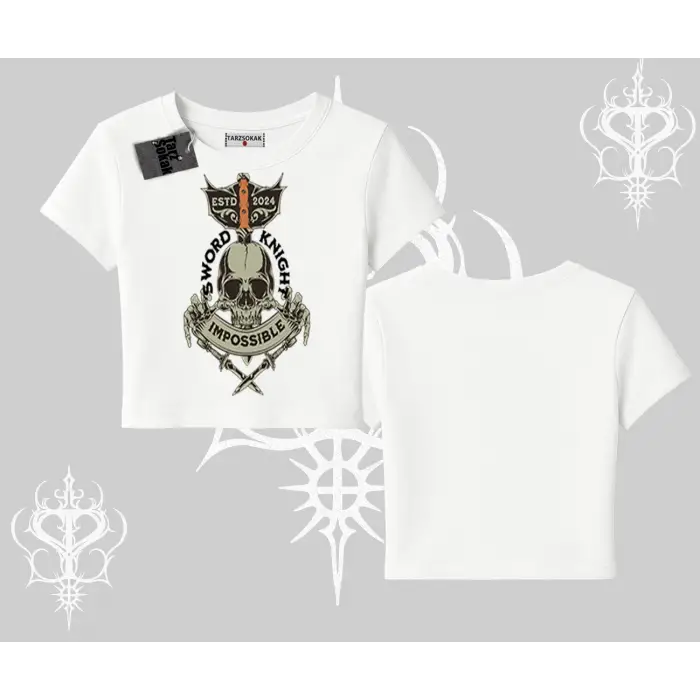 Babby Tee Tshirt Sword Knight Skull Impossible Street Creed