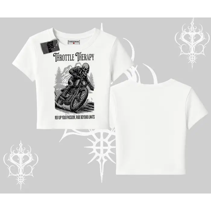 Babby Tee Tshirt Throttle Therapy No Brakes Just Freedom