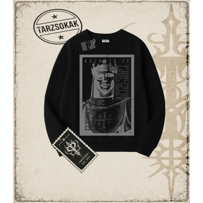 BALDWIN   Oversize Unisex Bisiklet Yaka Sweatshirt
