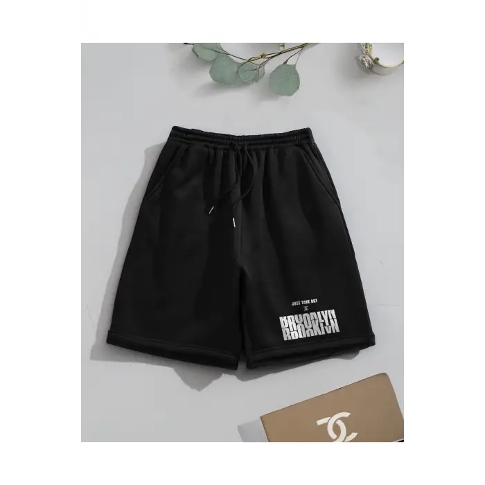 Bay Brooklyn Just Take Act Baskılı Sportif Unisex Bermuda
