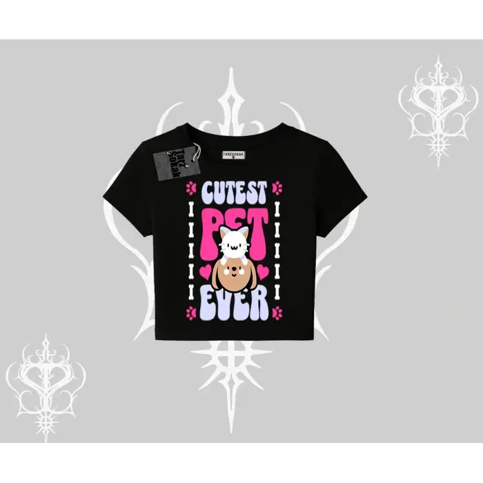 Best Pet Ever Baskılı Babby Tee Tshirt - Çocuk