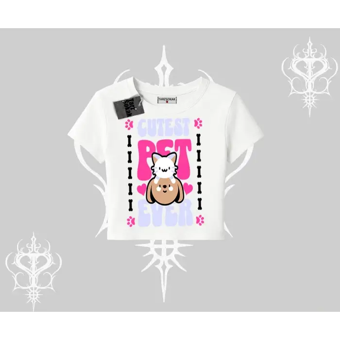 Best Pet Ever Baskılı Babby Tee Tshirt - Çocuk