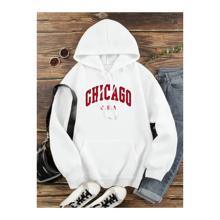 Beyaz abd şehir Chicago mektup grafik
